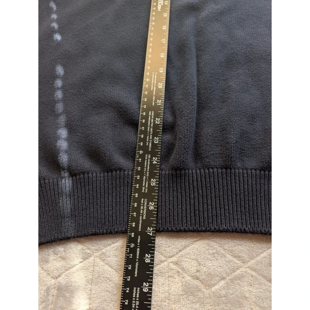 Tommy Hilfiger Sweater Mens XL Navy Blue Cotton Knit Pullover Jumper